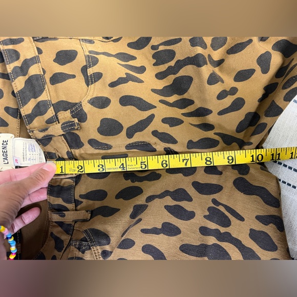 L’AGENCE Margot Animal Print Skinny Cropped Jeans Size 28 - Picture 12 of 12